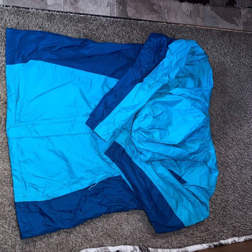 Blue Colorblock Columbia Windbreaker Jacket
